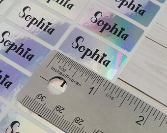 Waterproof Medium Size Silver Hologram Sticker