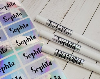 Waterproof Medium Size Silver Hologram Sticker