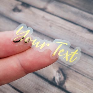 Custom Die cut labels, Custom clear logo labels, Personalized Labels