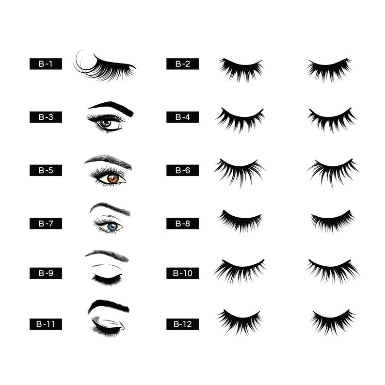 Eyelash Labels Eyelash Package Stickers Cosmetic Package Etsy
