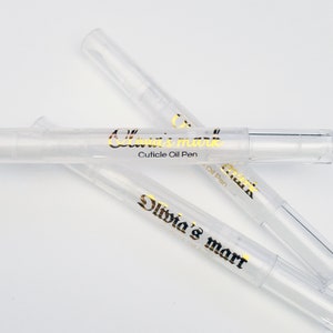 Étiquettes stylo à huile pour cuticules, Stylo à cuticules personnalisé, Étiquettes d'emballage de cosmétiques, Sticker beauté personnalisé, Étiquettes logo, Étiquettes transparentes