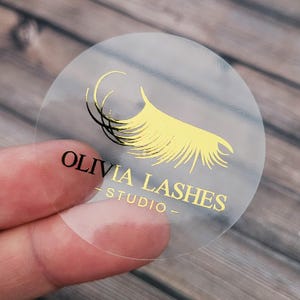 Étiquettes de logo d'entreprise personnalisées - personnalisées et parfaites pour les cosmétiques