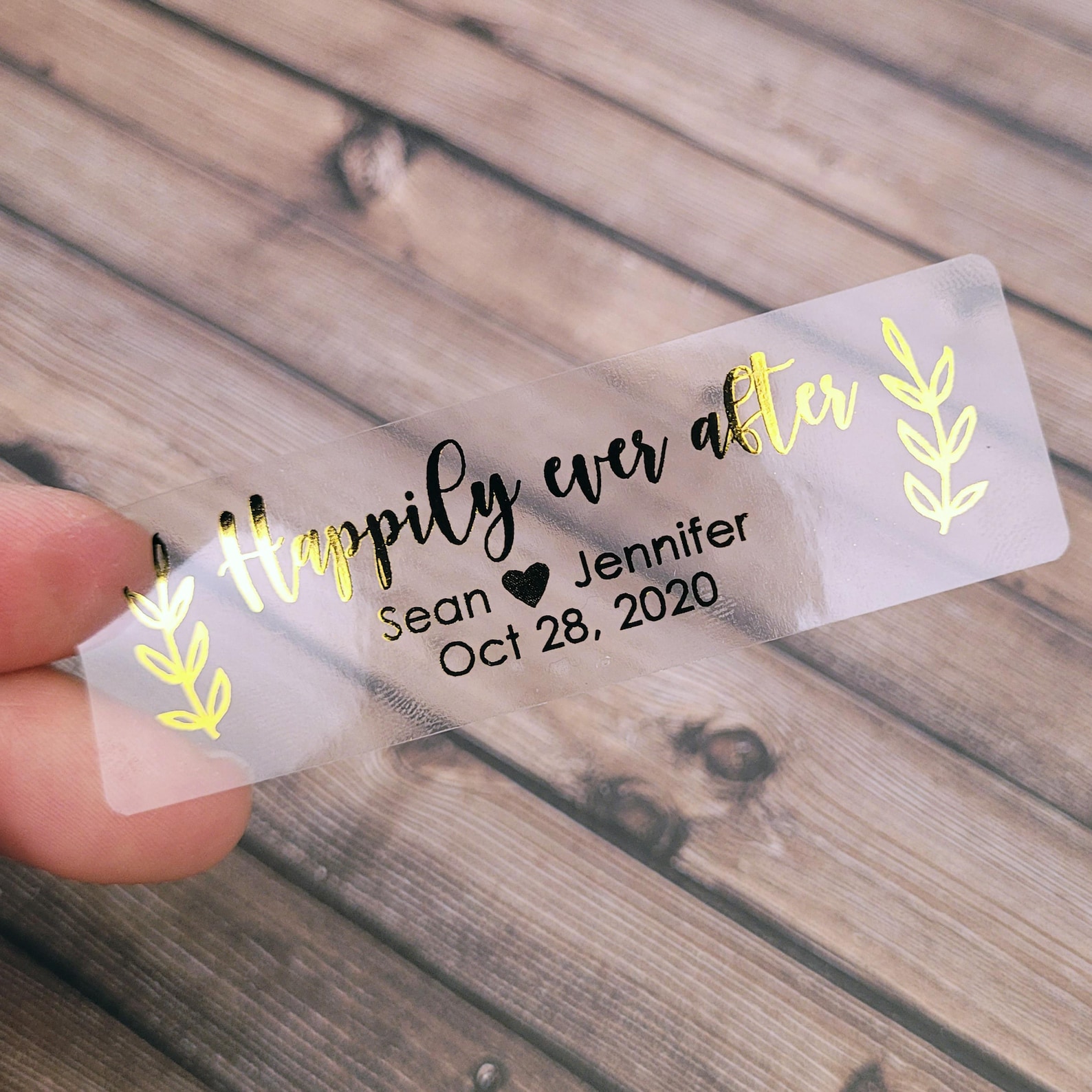 Personalized Clear Address Labels for Wedding Invitations - Transparent ...
