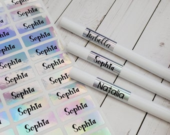 Waterproof Mini size Silver Hologram Sticker