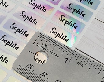 Waterproof Mini size Silver Hologram Sticker