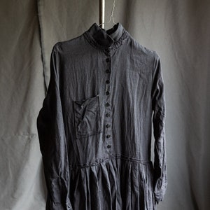 Off Black Linen Dress BRONTE. Linen Womens Clothing Vintage - Etsy