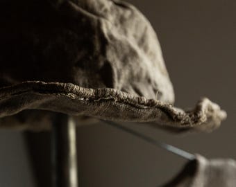 Hat WONDER, wrinkly heavy papyrus linen