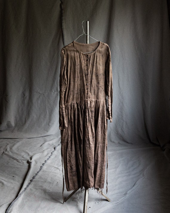 black linen strap dress Montserrat Dress