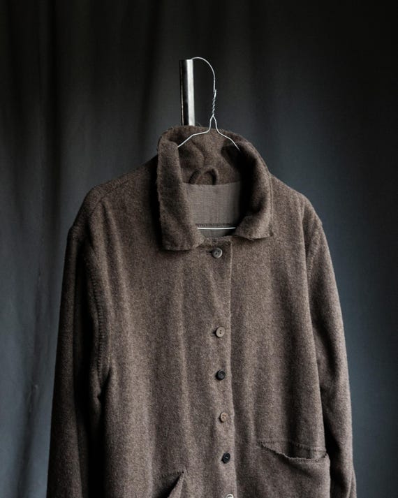 Men's warm jacket SYCAMORE, nut brown wool