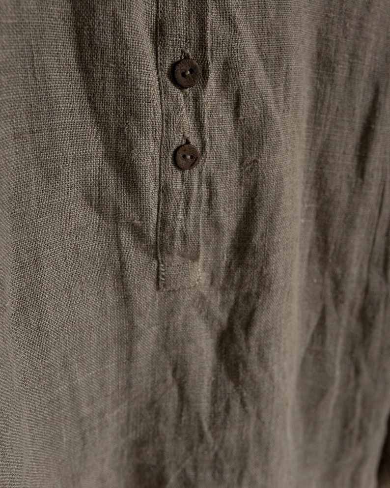 Men's Linen Shirt EDINBURGH. Linen Mens Clothing Vintage - Etsy