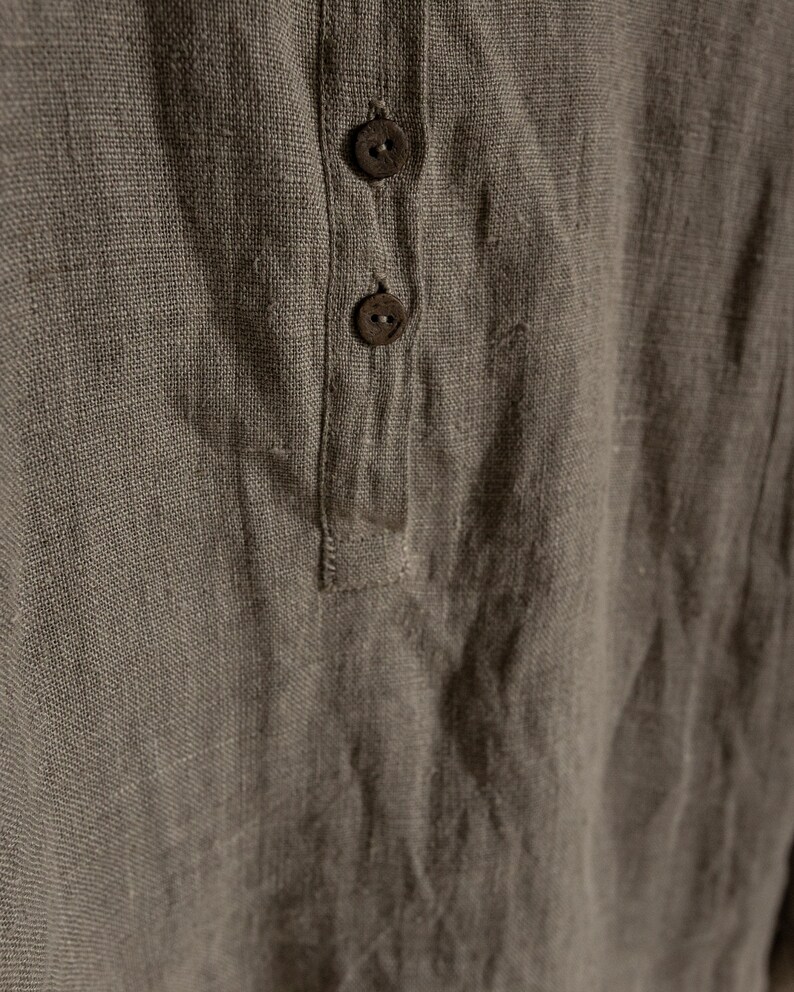 Men's Linen Shirt EDINBURGH. Linen Mens Clothing Vintage Etsy