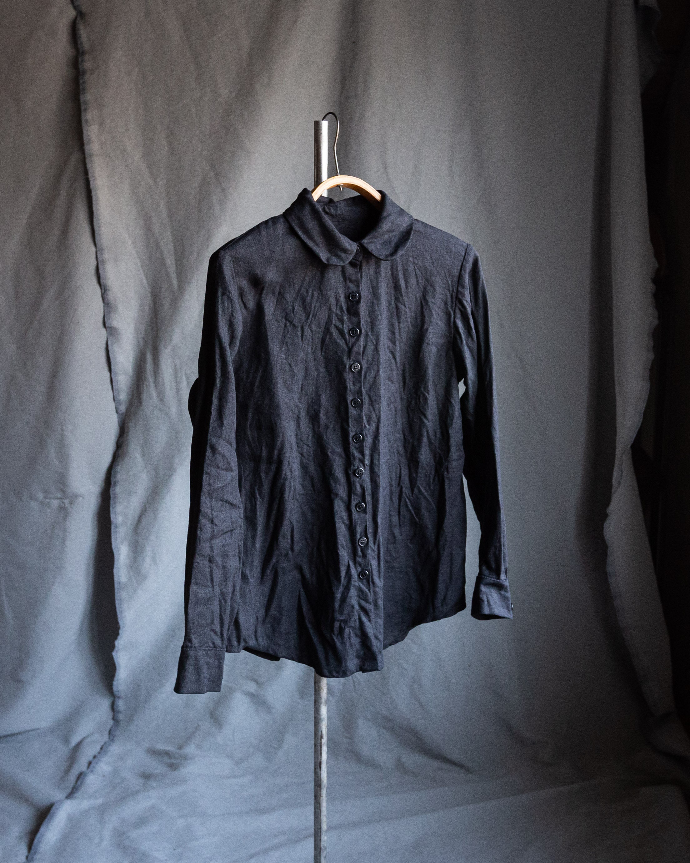 Azeema Black Linen Shirt main image 1