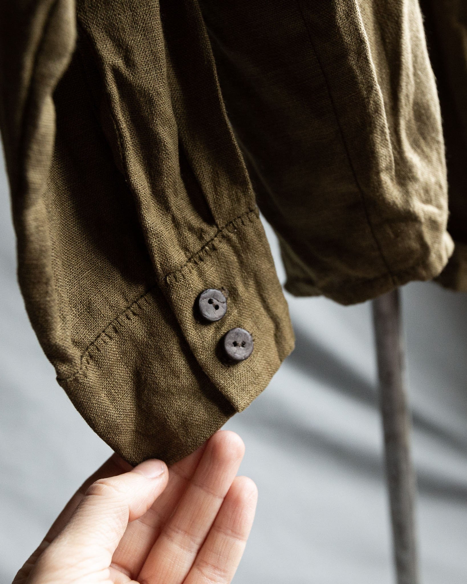 Men's Olive Linen Shirt TWILIGHT. Linen Mens Clothing Etsy