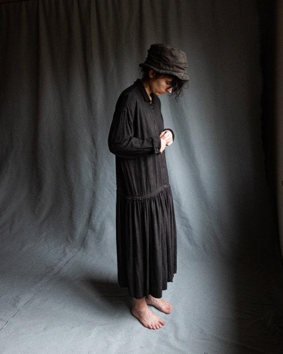 Gothic Distressed Linen Style Trilby Hat Grey Adult Gothic Distressed Linen Style Trilby Hat Grey Adult