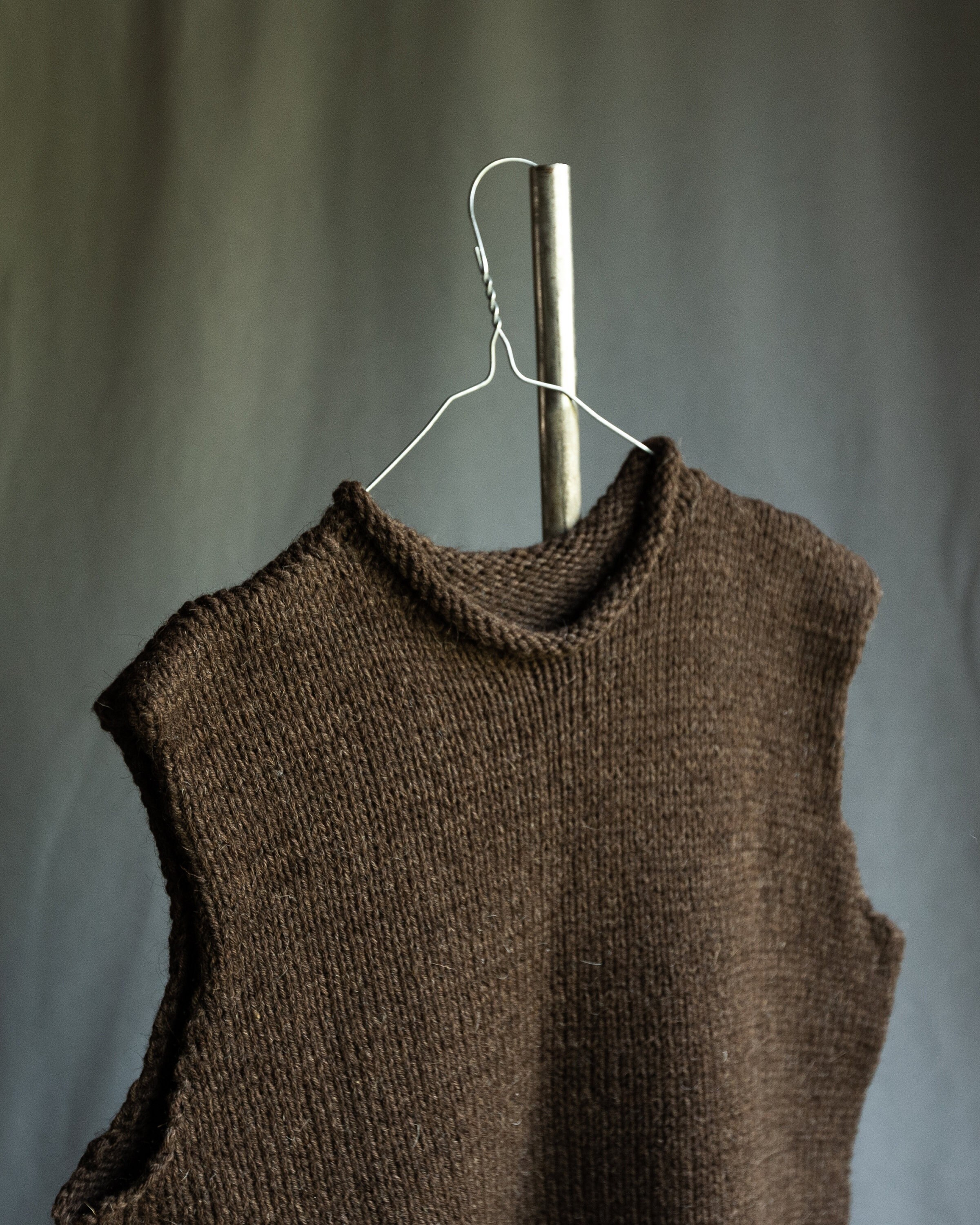 Knitted Vest LEAF. Natural Wool Woolen Vest Women's Vest - Etsy