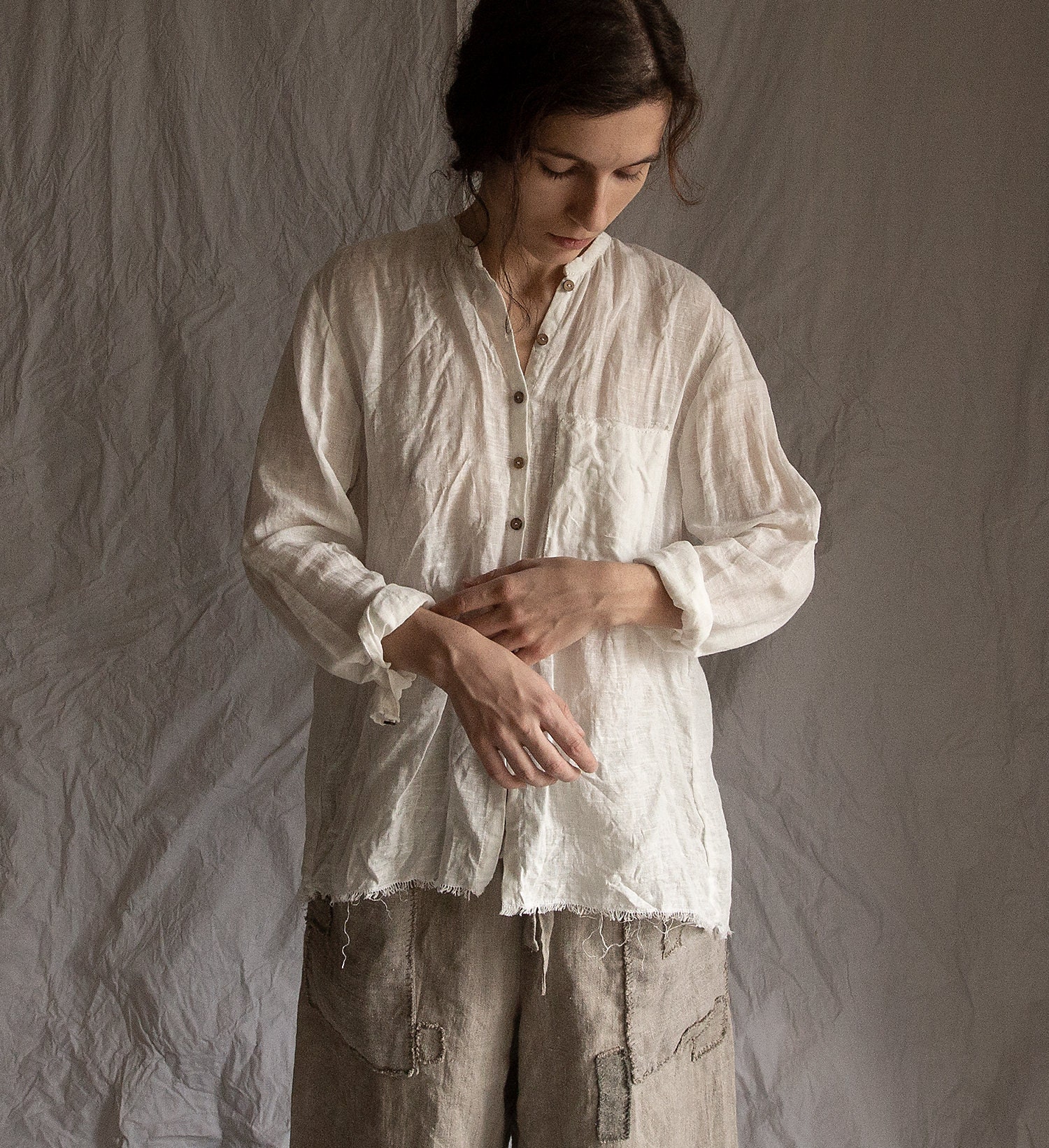 トップス NEAU linen tops (-cream-) linen tops (-cream-) – NEAU__online