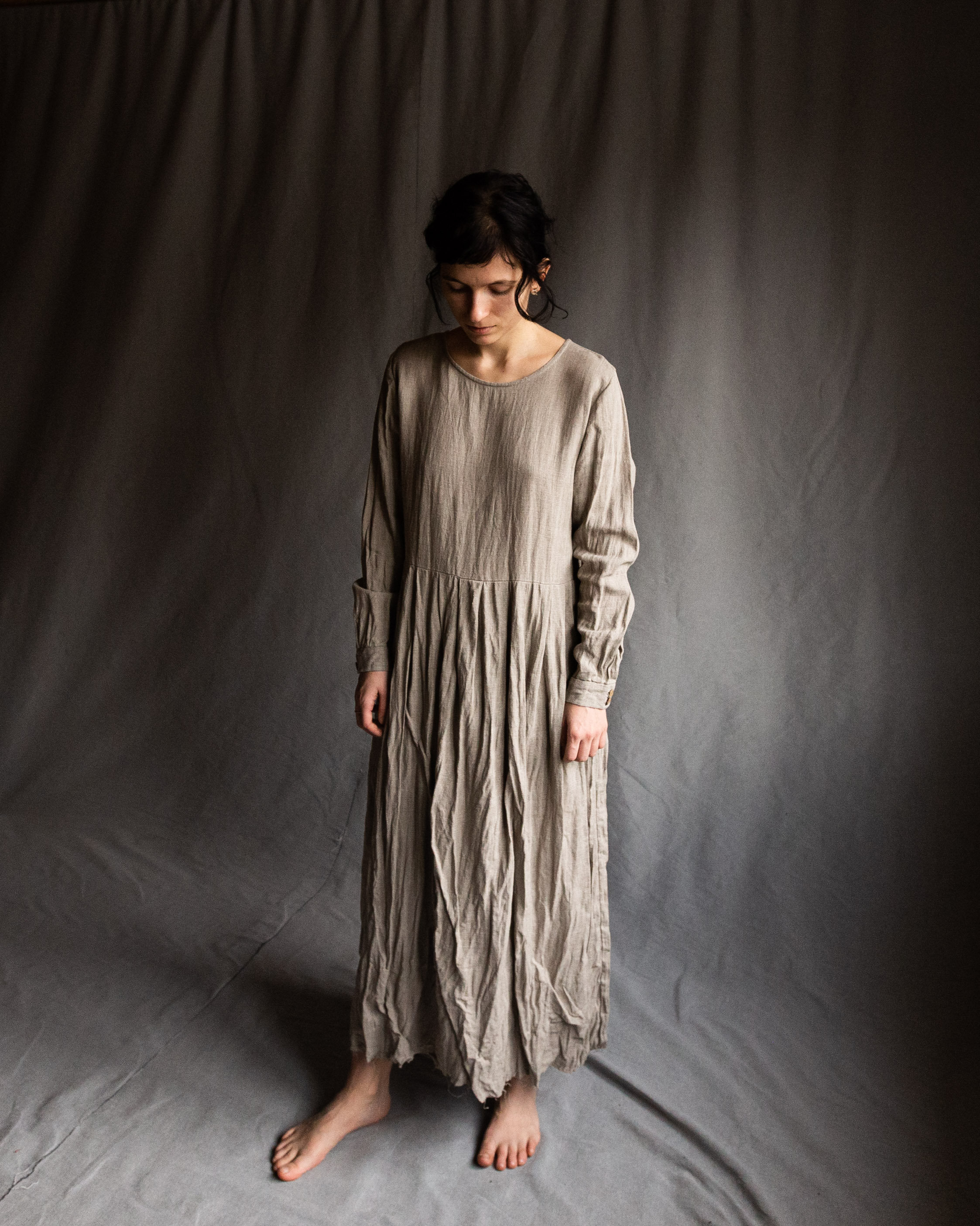 No Wrinkle Linen Dress - Etsy