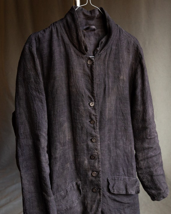 argue⭐︎ ANTIQUE DUSTY DYE LINEN JACKET AA02 - Sailor Linen Jacket - Plus- Pre-order - Ship in 6 to