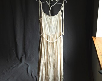 Women's dress MADICKEN, raw cream cotton