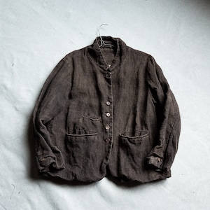 Men&#39;s handwoven hemp blazer CERVANTES. Linen jacket wabi sabi homespun antique vintage victorian vintage raw hand stitched natural dye plant