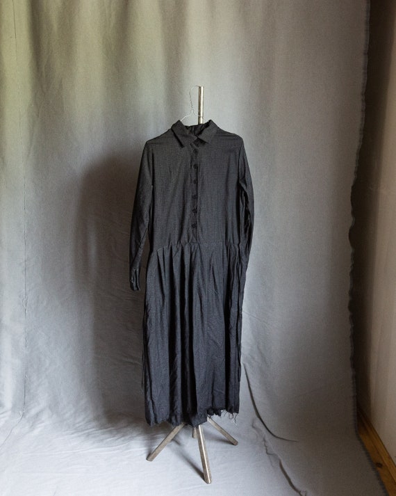 Grey Woolen Dress NOSTALGIA. Lightweight Wool Women Clothing Vintage Dress Victorian Dress Peasant Black Dress Charcoal Thin Wool Work Dress Etsy Finland