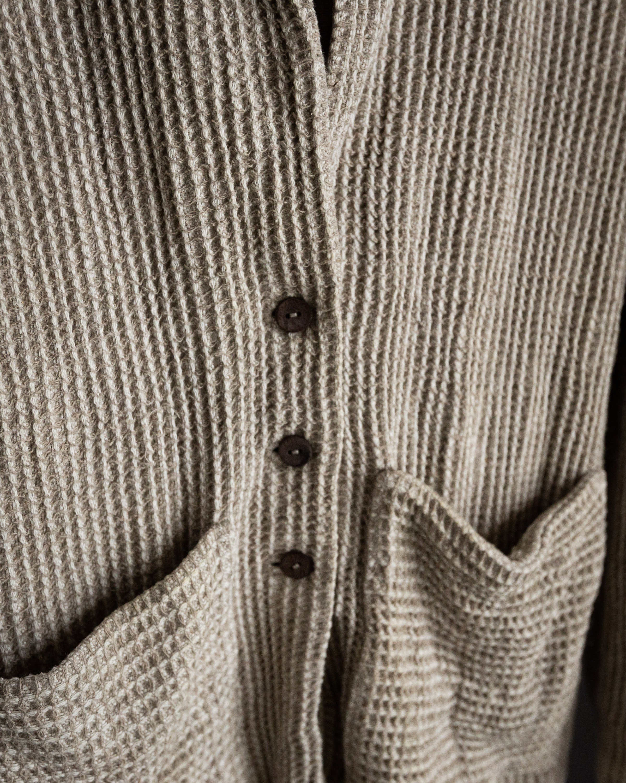 Natural linen blazer WAFFLE. Linen jacket undyed linen blazer | Etsy