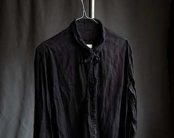 Men's shirt FADE, black light weight hemp