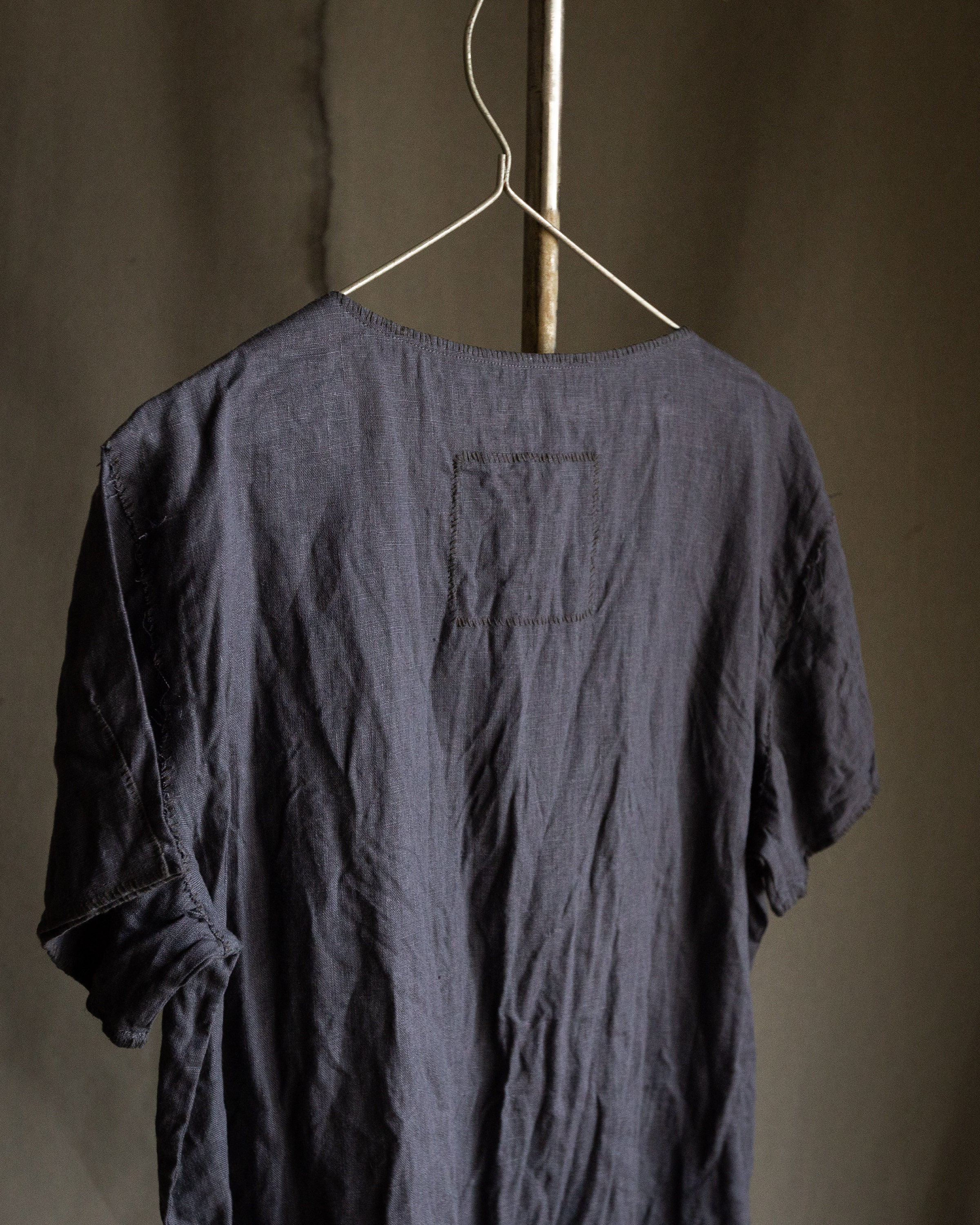 Mens Linen Tshirt INK. Men's Linen Clothing Grey Blue Etsy