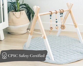 wee workout wooden baby gym