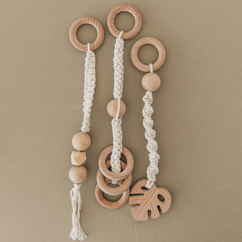 Macrame Hanging Toys Macrame Baby Mobile Boho Nursery Etsy