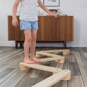 Kids Balance Beam, Kids Wood Toys, Balance Board, Kids Balance Toddler Montessori Toys, Balance Beam For Kids, Wobble Board Kids