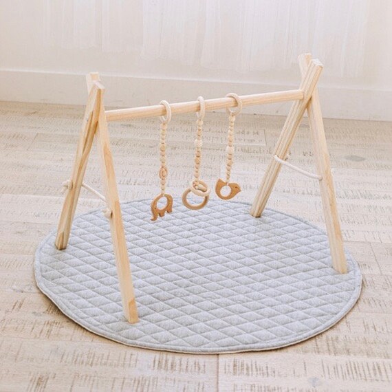 Natural Wood Baby Play Gym