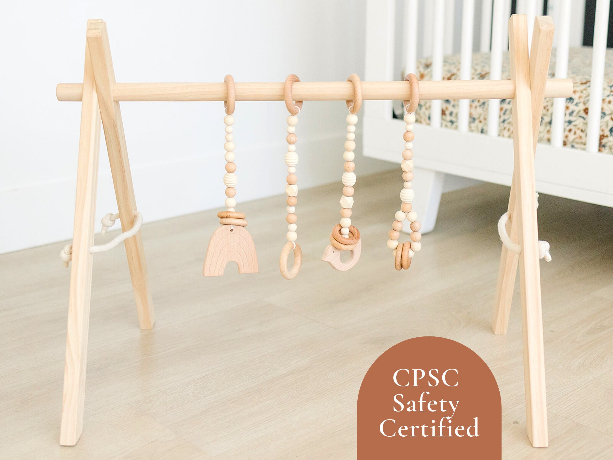 indoor wooden baby gym