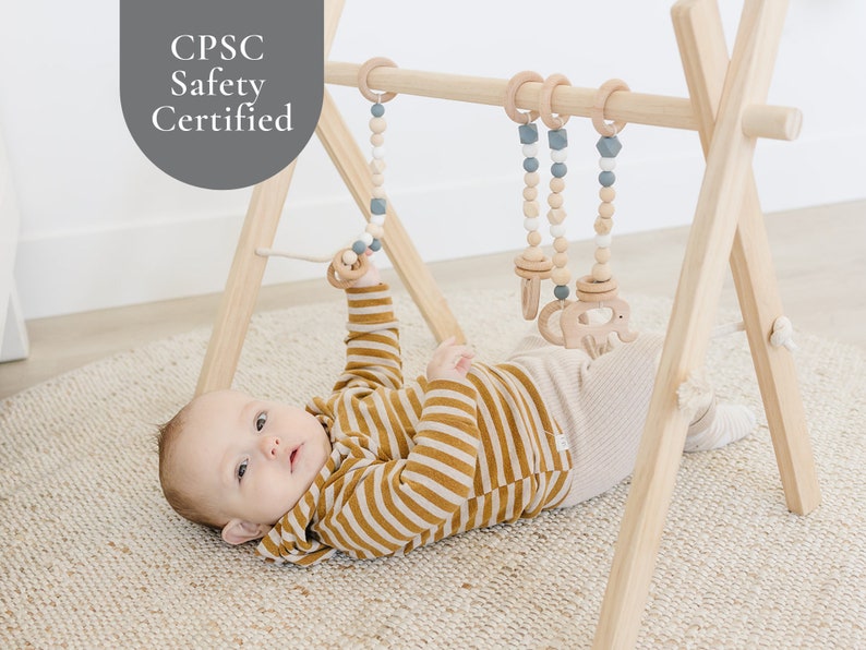 Play Gym Baby Wood Play Gym Toys Wooden Play Gym Baby Etsy