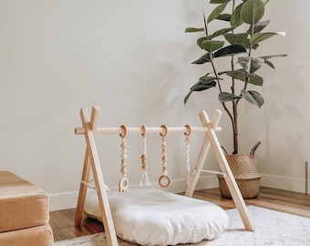 Boho Macrame Hanging Baby Toys – Montessori Sensory Toys, Handmade, Limited Edition