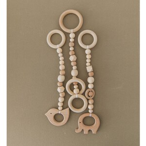 wooden baby activity gym