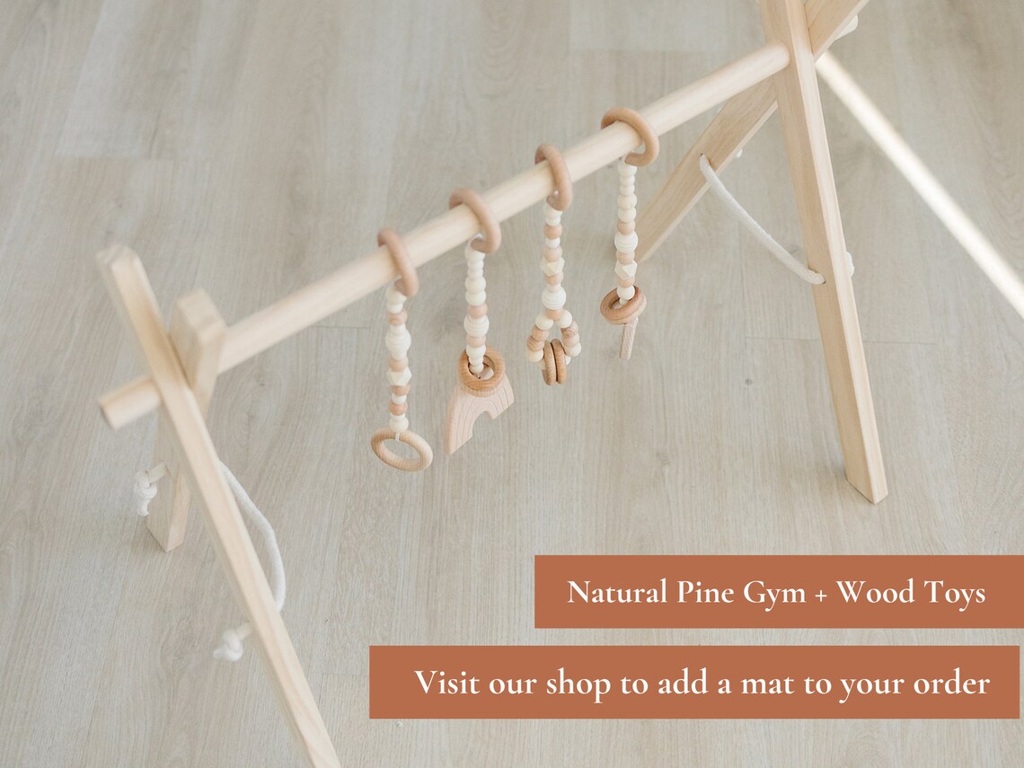 Wooden Activity Gym Baby Wooden Gym Wooden Baby Gym Toys Etsy