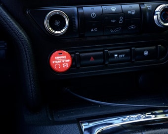2015+ Mustang V6/EB/GT, Push Button Decal (GT350 Style), Eleanor, GT500, GT350, GT350R