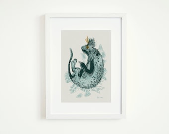 The Beast of Amazonia Illustration Fine Art Print