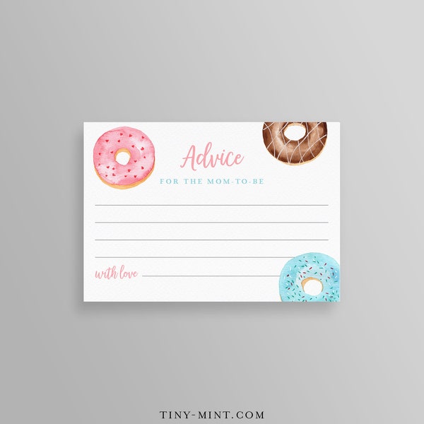 New Mom Advice Card - Etsy