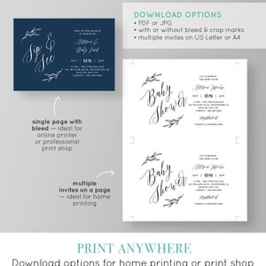 Printable Baby Shower Invitation INSTANT DOWNLOAD 100% - Etsy