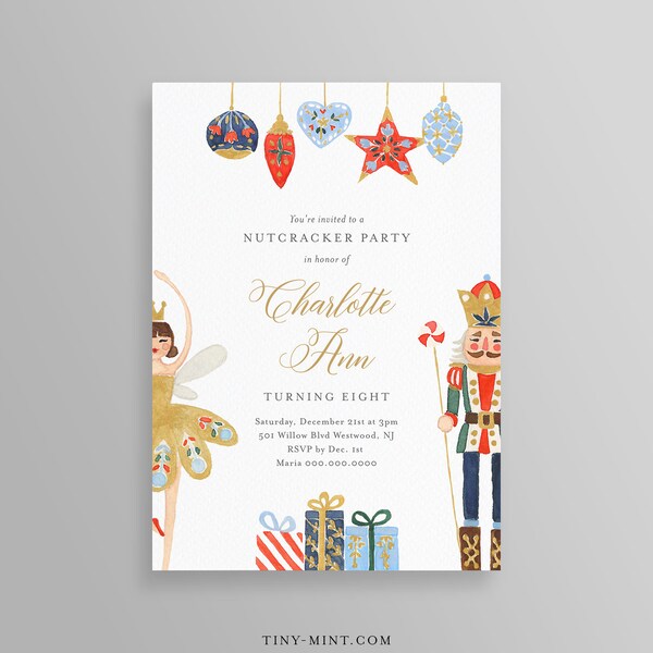 Nutcracker Invitation - Etsy