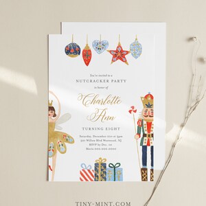 Nutcracker Birthday Party Invitation Template, Nutcracker Holiday ...