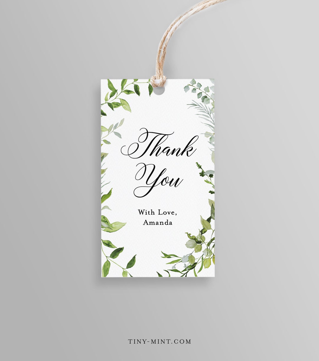 Favor Tag Template, Printable Baby Shower Gift Tag, Thank You Tag ...