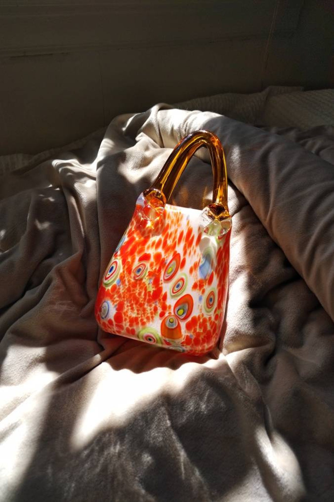 Sac à main en verre vintage Murano Style Vase Etsy France