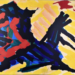 Signed and Numbered Original Karel Appel Lithograph, Free Shipping