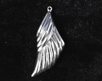 Vintage Mexican Taxco Sterling Silver Wing Pendant, Free Shipping