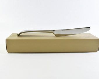 Discontinued Georg Jensen Vivianna Stainless Steel Dinner Knives, Set of 6, Design Vivianna Torun Bülow-Hübe, New in Box, Free Shipping