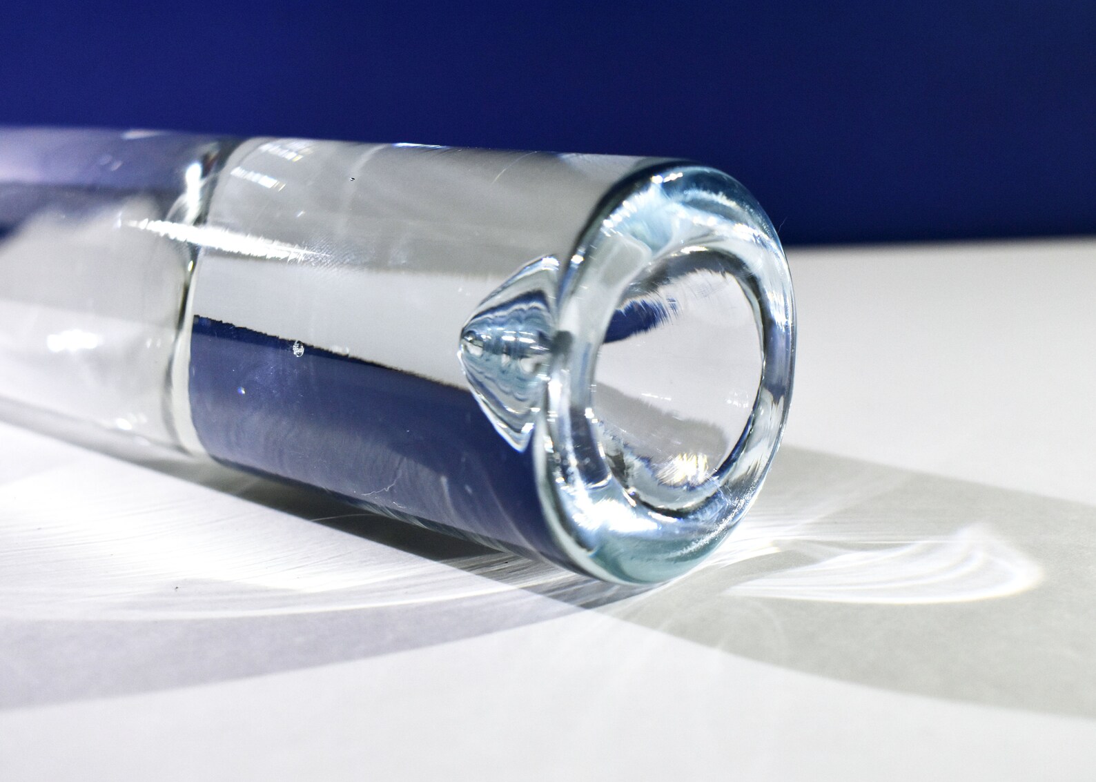 Vintage Clear Krosno Poland Handmade Cylindric Glass Vase Etsy