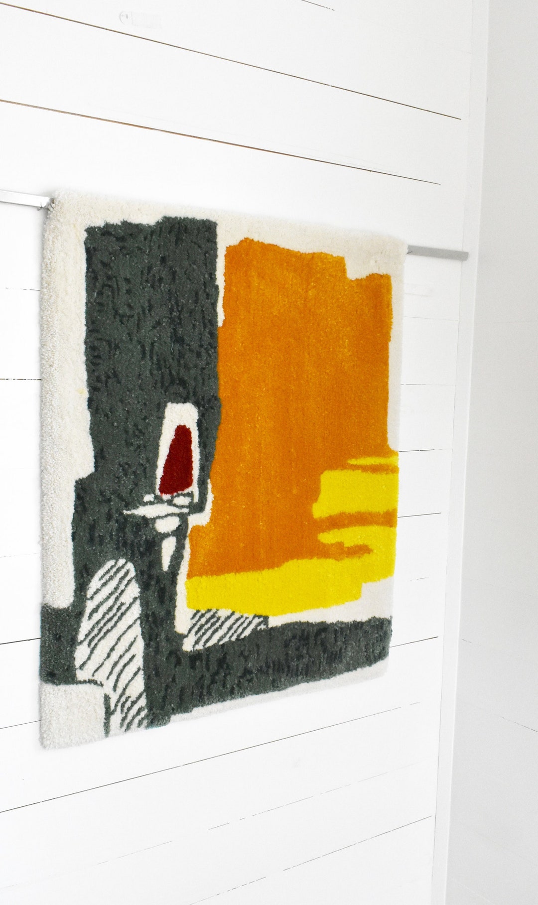 Handmade Tufted Rug Wall Hanging Golden Rock, Free Shipping to ...